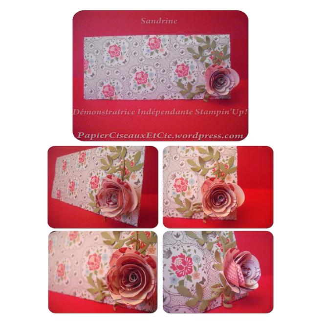 Poinçon original fleur en spirale