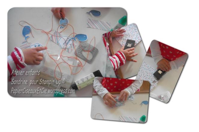 poisson d'avril stampin up atelier enfants détails