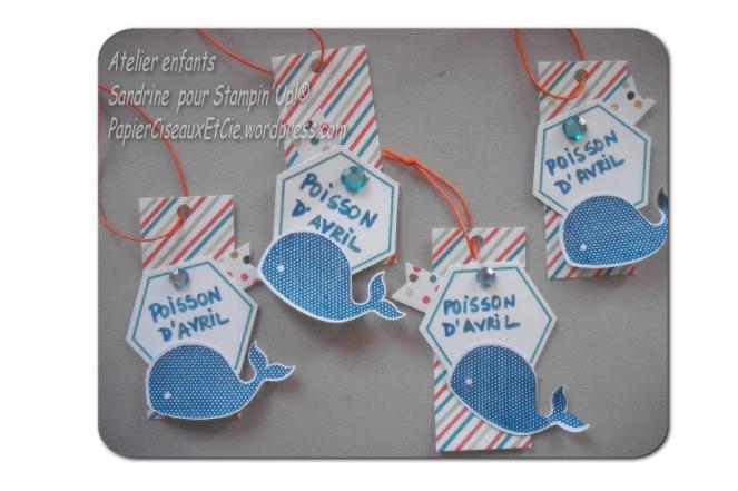 poisson d'avril stampin up atelier enfants