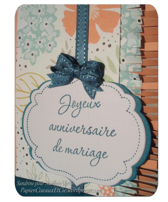 Stampin Up Anniversiare mariage Sale a bration Moments mémorables détails