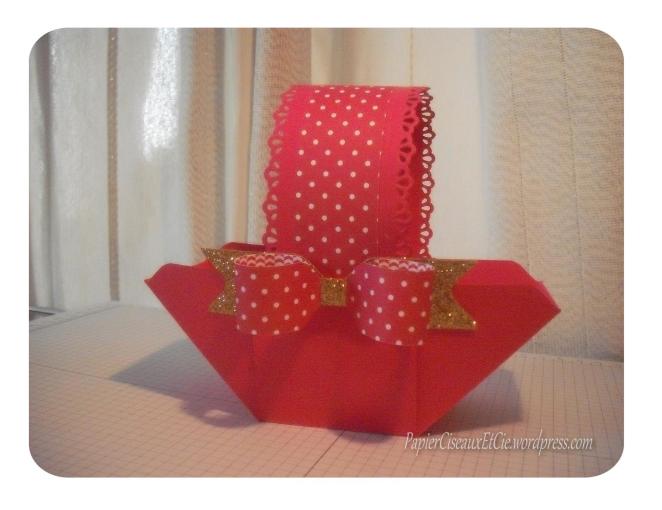panier avec noeud insta enveloppe punch envelope stampin up!