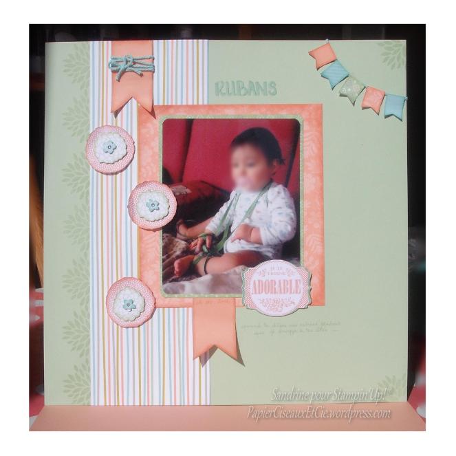Scrap page de scrap Stampin'Up