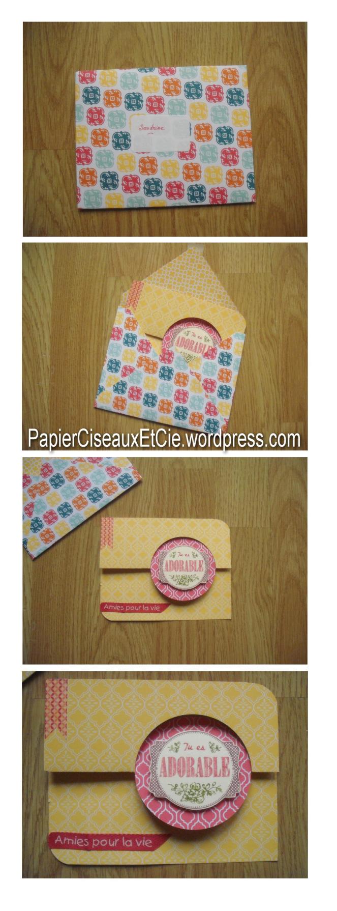 Surprise, t'es adorable, thinlits, stampin up, fête