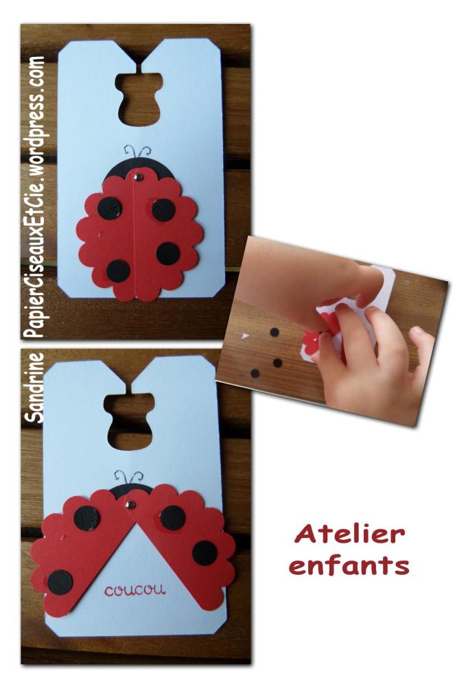coccinelle stampin up atelier enfant besançon