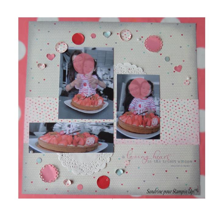 page scrap avec stampin up