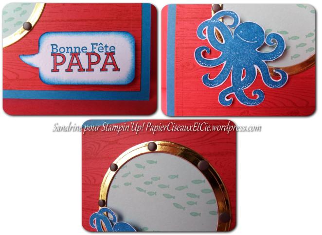 carte fêtes des pères 1 détails stampin up sandrine greusard