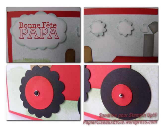 carte fêtes des pères 5 détails stampin up sandrine greusard