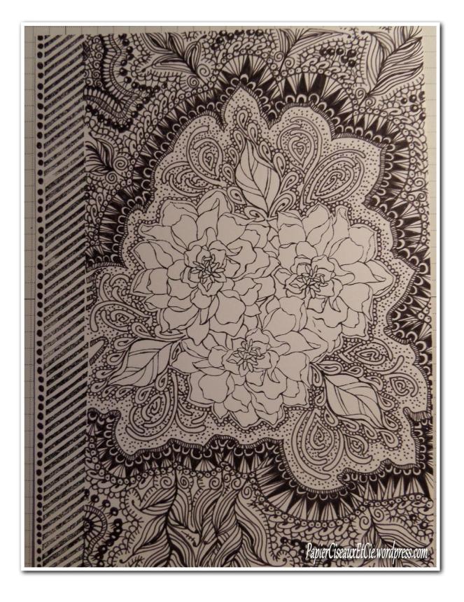 Art journal doodling papierciseauxetcie pas à pas 11