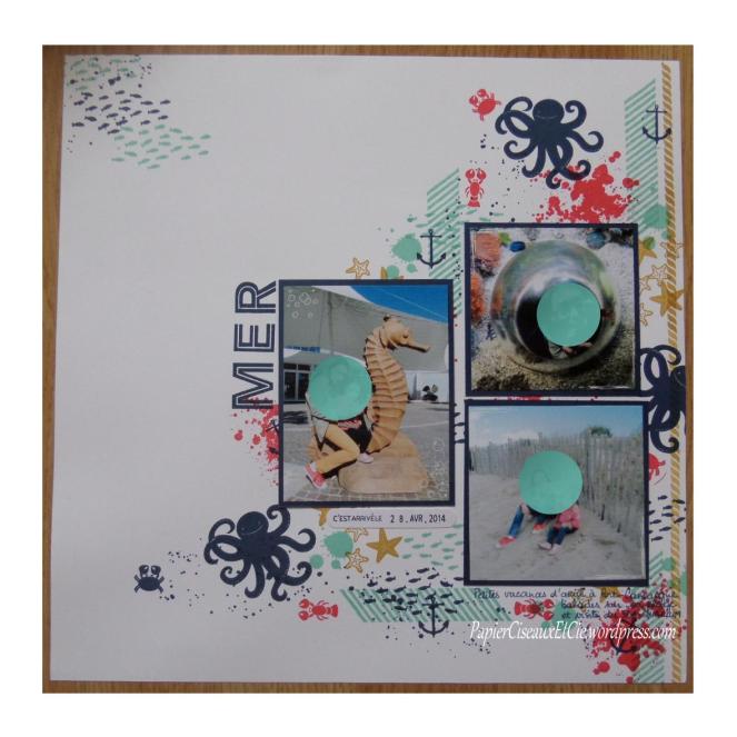 page de scrap atelier papierciseauxetcie