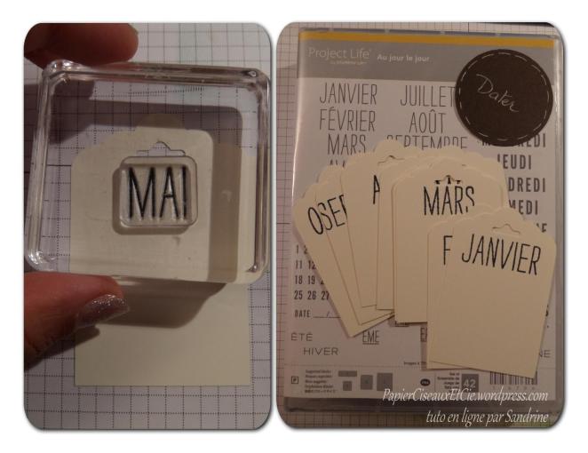 stampin up tutoriel agenda perpétuel 13 papierciseauxetcie