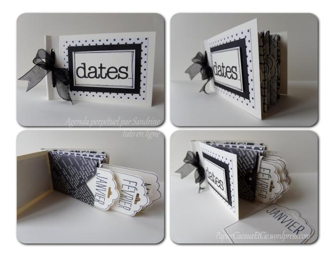 stampin up tutoriel agenda perpétuel