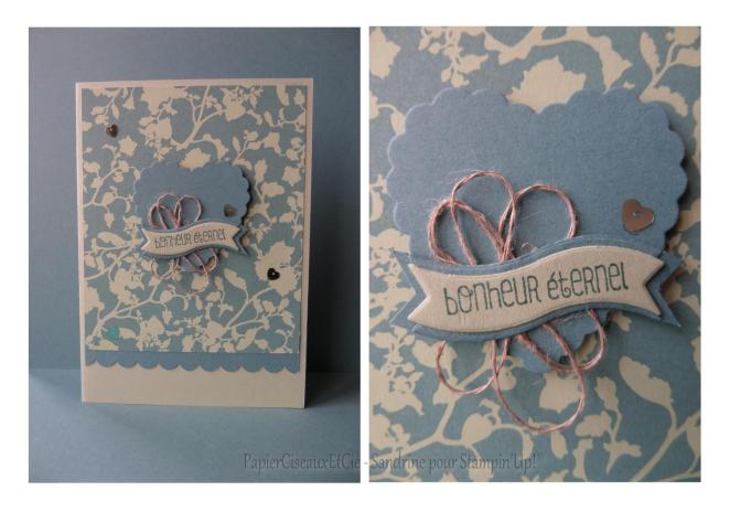 Carte mariage stampin up papierciseauxetcie