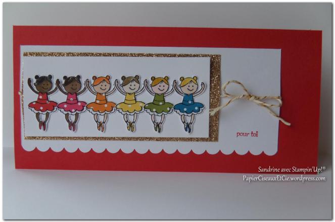 Carte fillettes PapierCiseauxEtCie by Sandrine
