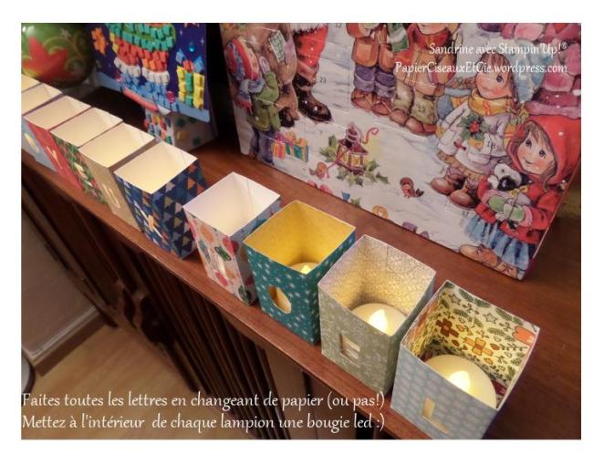 Lampion Joyeux Noel étape 6