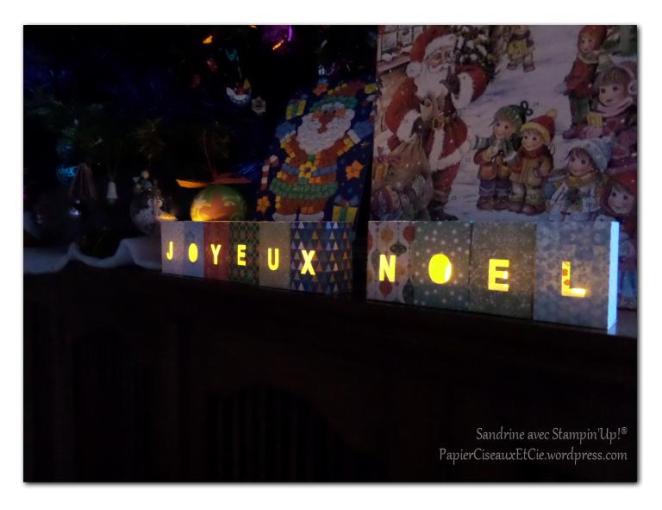 Lampions Joyeux Noel éclairés