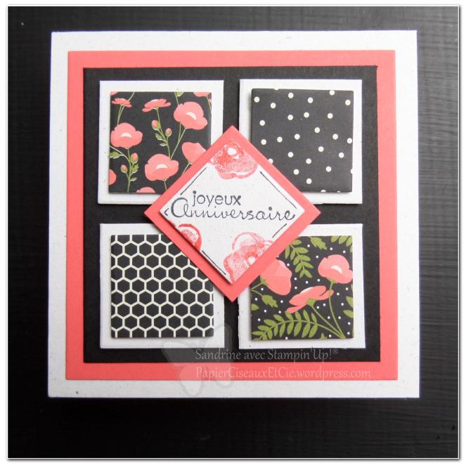 111 Format carré pour une acrte d'anniversa1re