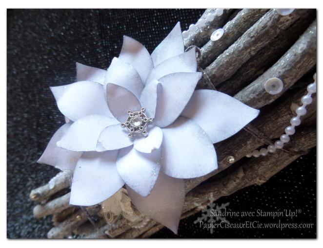 centre de table détail fleur festive stampin up papierciseauxetcie