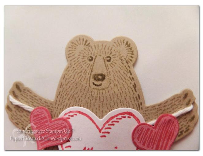 calinours papierciseauxetcie stampin up sandrine démonstratrice ours