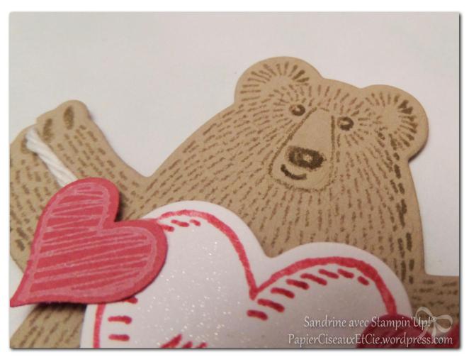 calinours papierciseauxetcie stampin up sandrine démonstratrice paillette