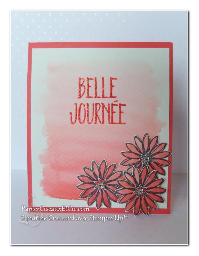 1 papierciseauxetcie onstage stampin up échantillon fraîcheur pastèque carte