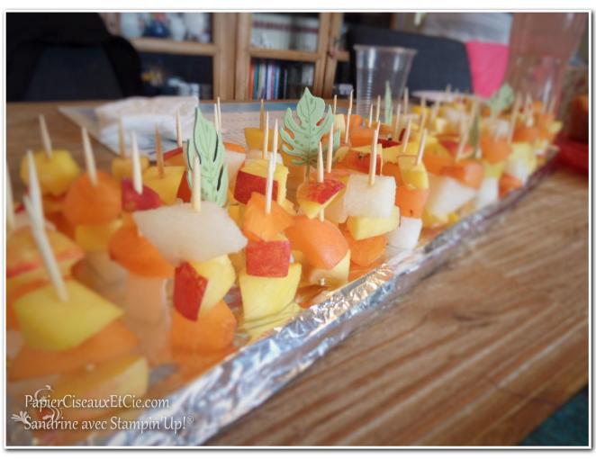 plateau de fruits exotiques stampin up papierciseauxetcie
