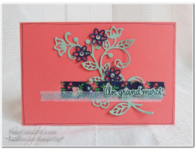 Thinlits en fleur stampin up papierciseauxetcie flourish