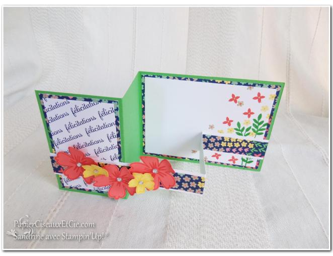 Carte à bande2 Stampin up Sandrine Greusard Papierciseauxetcie