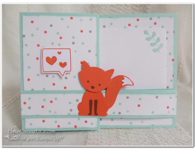 Foxy friend sandrine greusard avec Stampin Up PapierCiseauxEtCie