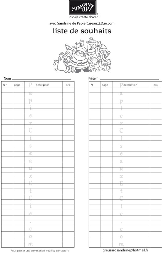 liste de souhaits de Noël pour les enfants